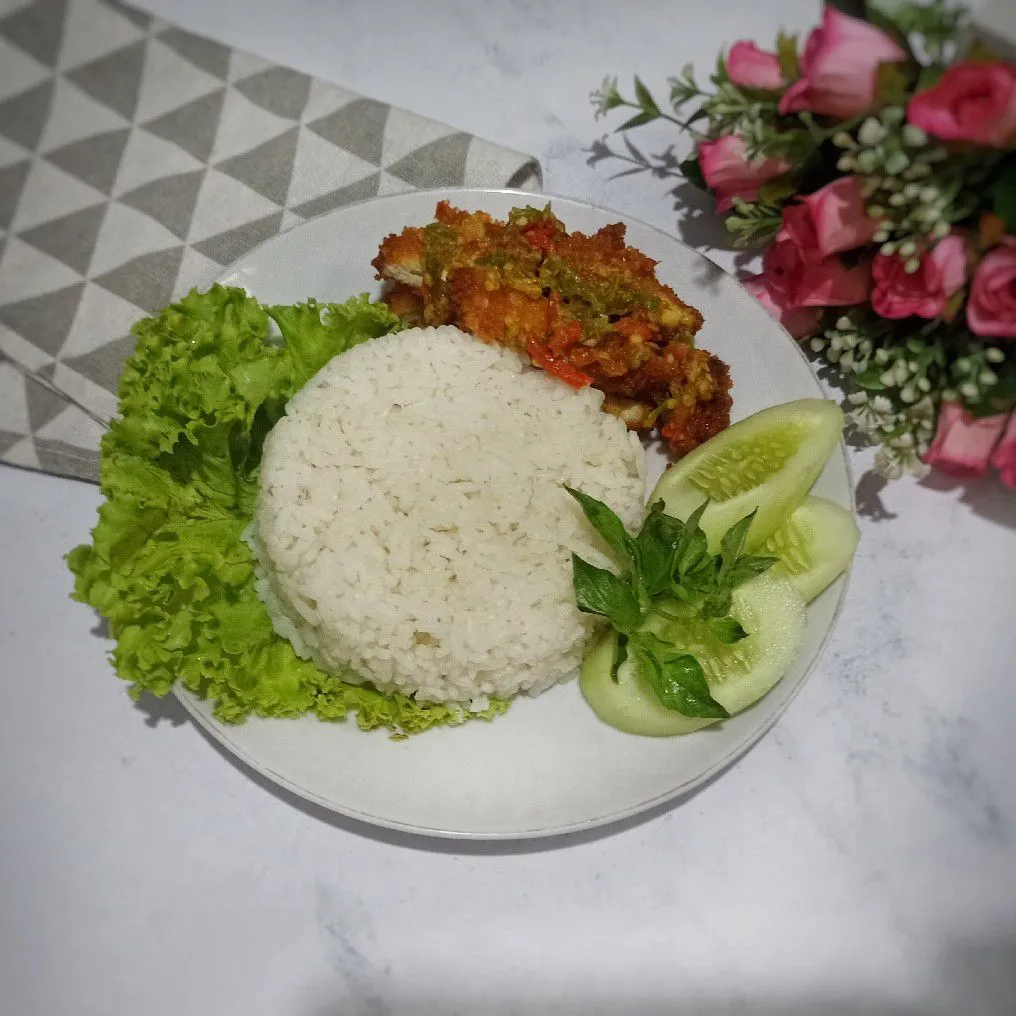 Ayam Katsu Geprek Sambal Bawang