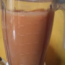 Blender kembali hingga tercampur rata.