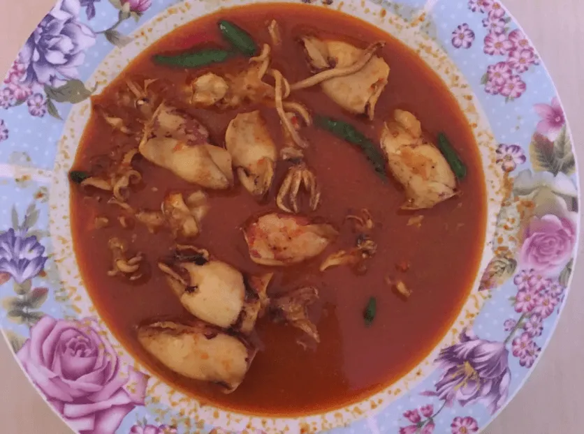 resep cumi santan pedas