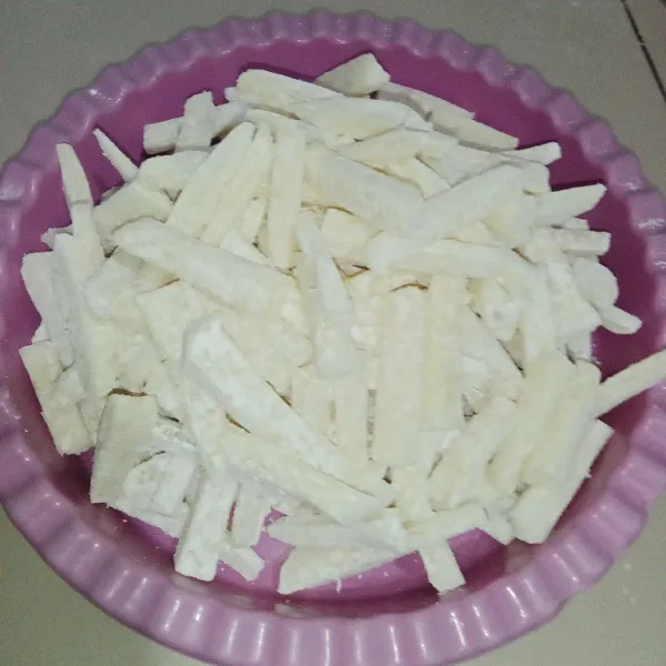 Setelah semua tercampur adonan siap untuk digoreng.