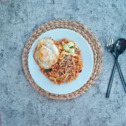 Nasi Goreng Teri Sayur