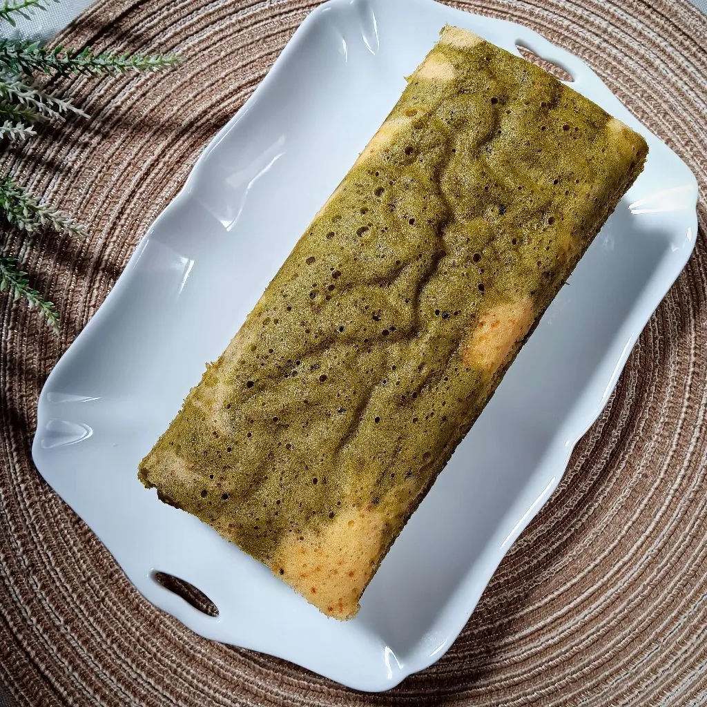 Steamed Matcha Marmer Cake