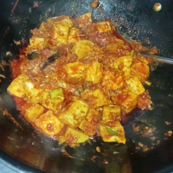 Setelah 25 menit masakan mulai mengering dan matang.