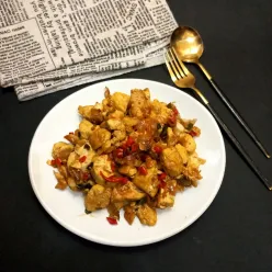 Tahu Telur Saus Tiram
