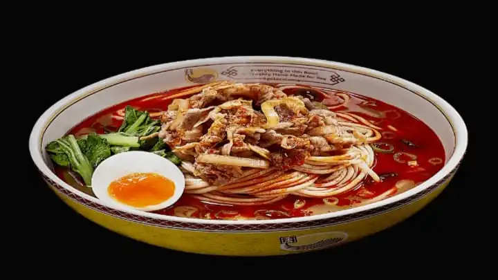 ilustrasi lamian extra spicy beef (goldenlamian.com)