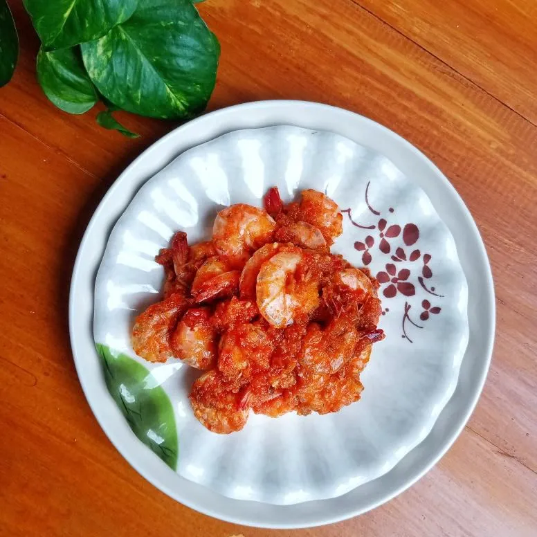 Udang Bumbu Merah Daun Jeruk