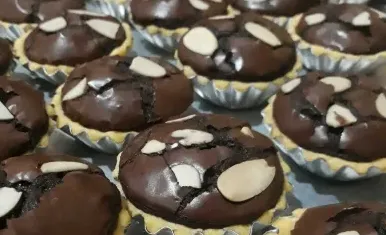 Ilustrasi brownies cookies mini