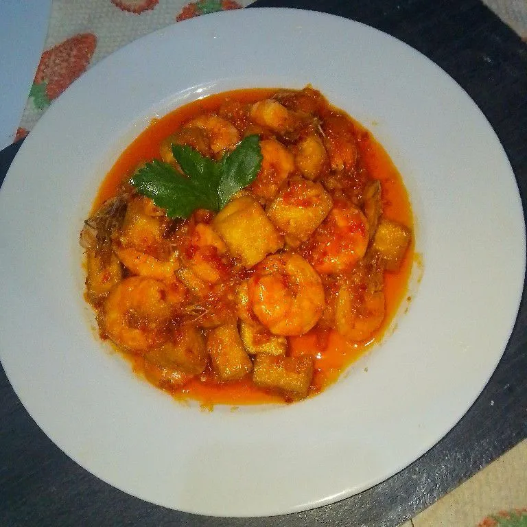 Balado Udang Tahu
