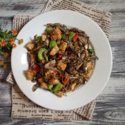 Tumis Teri Tempe Petai