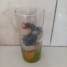 Masukkan biji selasih.