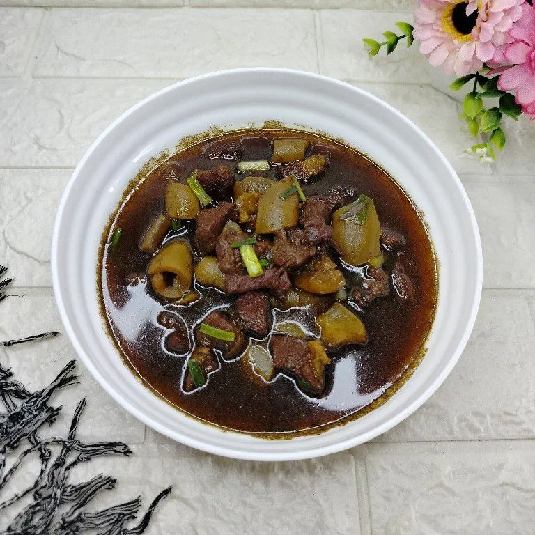 Rawon Daging Dan Cecek Sapi Praktis