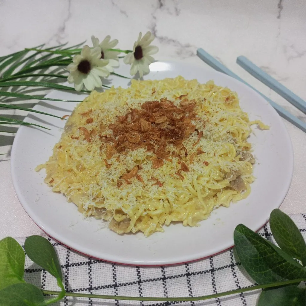 Resep Mie Instan Carbonara Sederhana Rumahan Di Yummy App