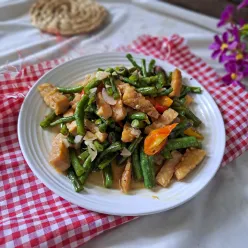 Oseng Kacang Panjang Tempe