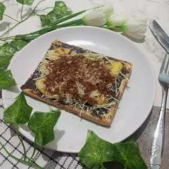 Roti Panggang Pisang Coklat Keju