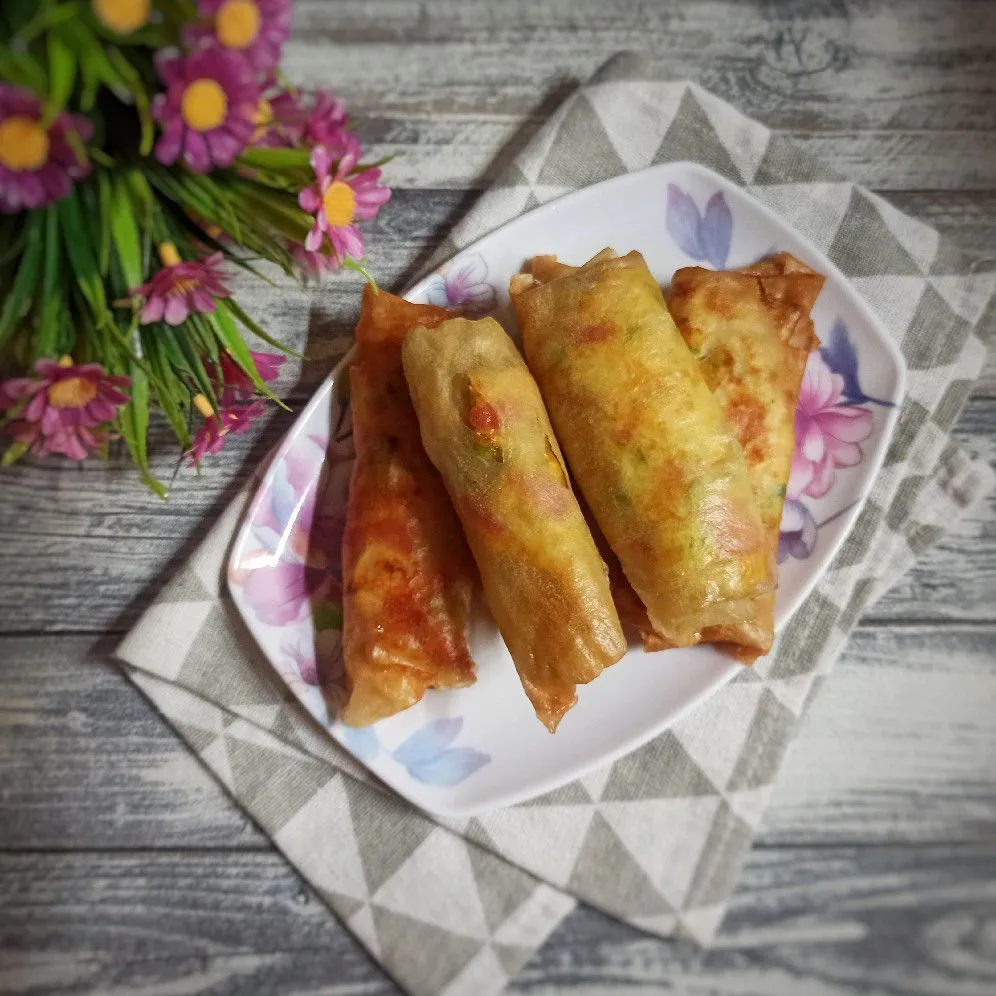 Lumpia Gulung Isi Telur Sayur