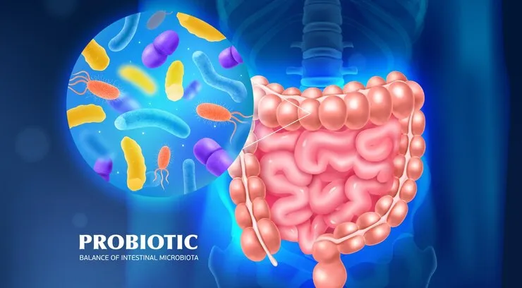 Ilustrasi probiotik dalam usus (