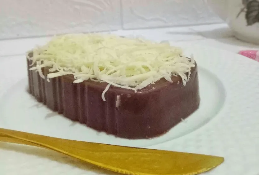 puding roti tawar cokelat keju