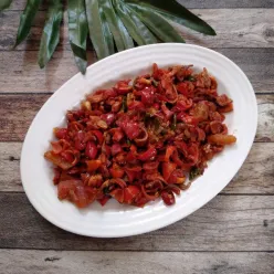 Oseng Pedas Kulit Melinjo Rebon