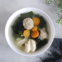 Sup Bakso Rumput Laut #KurCepMakananBerkuah