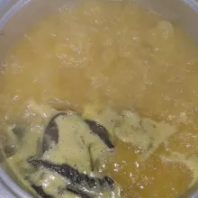 Masukkan bumbu yang sudah matang tadi ke dalam panci. Lanjut masukkan bumbu penyedap.