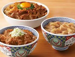 Ilustrasi makanan Yoshinoya