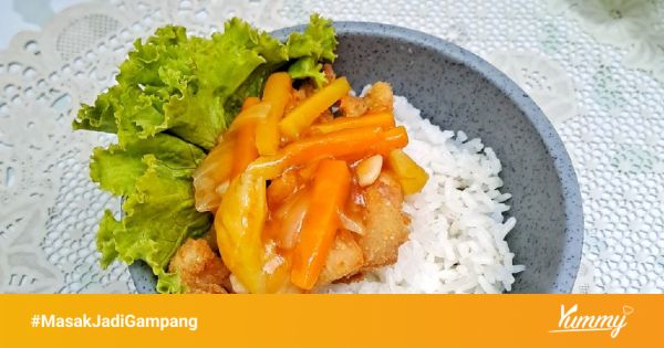 Resep Rice Bowl Ayam Asam Manis Sederhana Rumahan di Yummy App