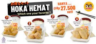 Ilustrasi menu Hokben