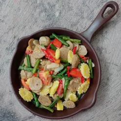 Oseng Bakso Kacang Panjang