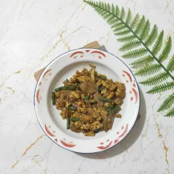 Oseng Tempe Bakso Kacang Panjang