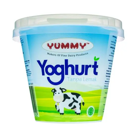 merk yogurt untuk diet Yummy Yogurt Skim Plain