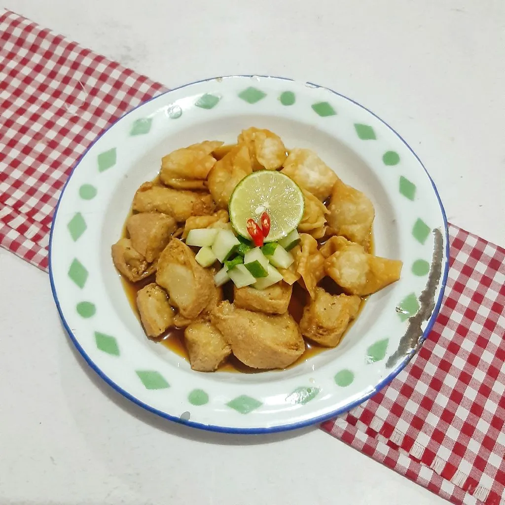 Tahu Pangsit Goreng Kuah Rujak