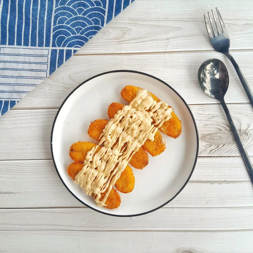 Pisang Crispy Tabur Selai Tiramisu