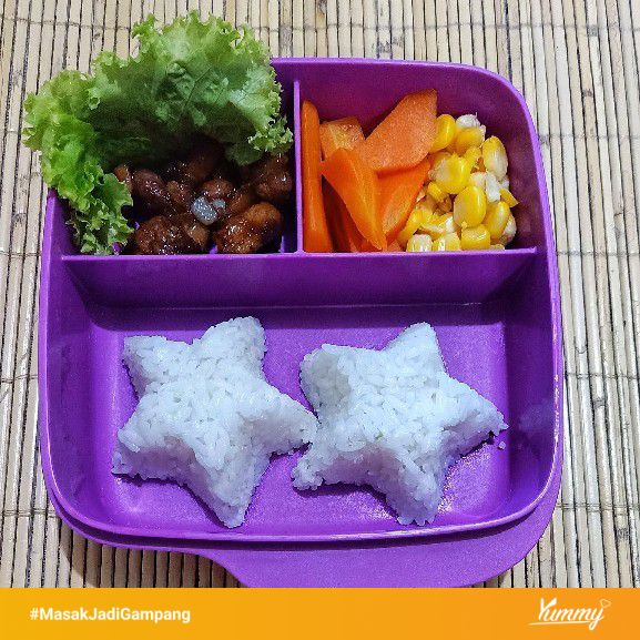 Resep Bento Bintang Kecil di Langit Sederhana Rumahan di Yummy App