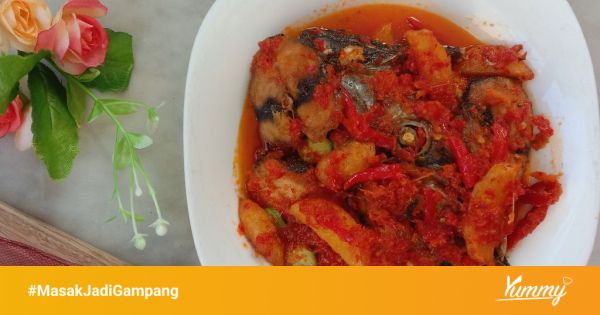 Proses memasak Ikan Tongkol Balado