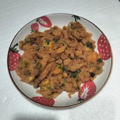 Telur Bawang Prei Krispi