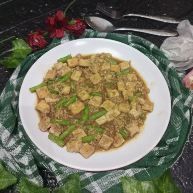 Tahu Telur Buncis Saus Tiram
