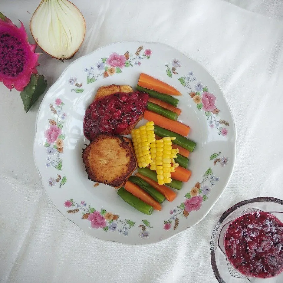 Steak Tempe Saus Merah