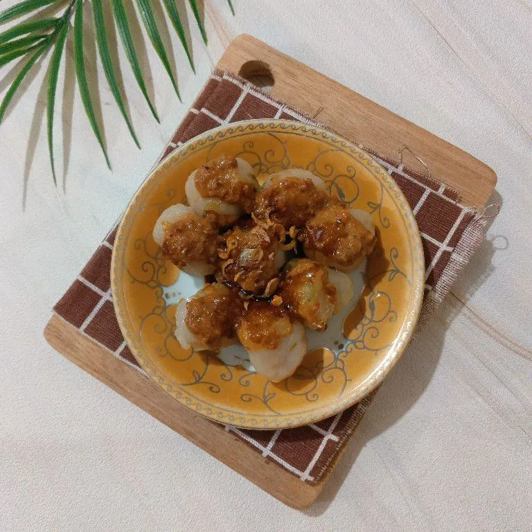 Cilok Ikan Gabus Bumbu Kacang