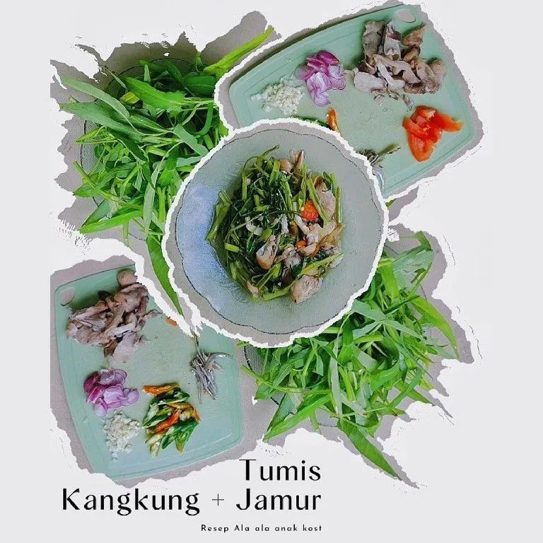 Tumis Kangkung dan Jamur