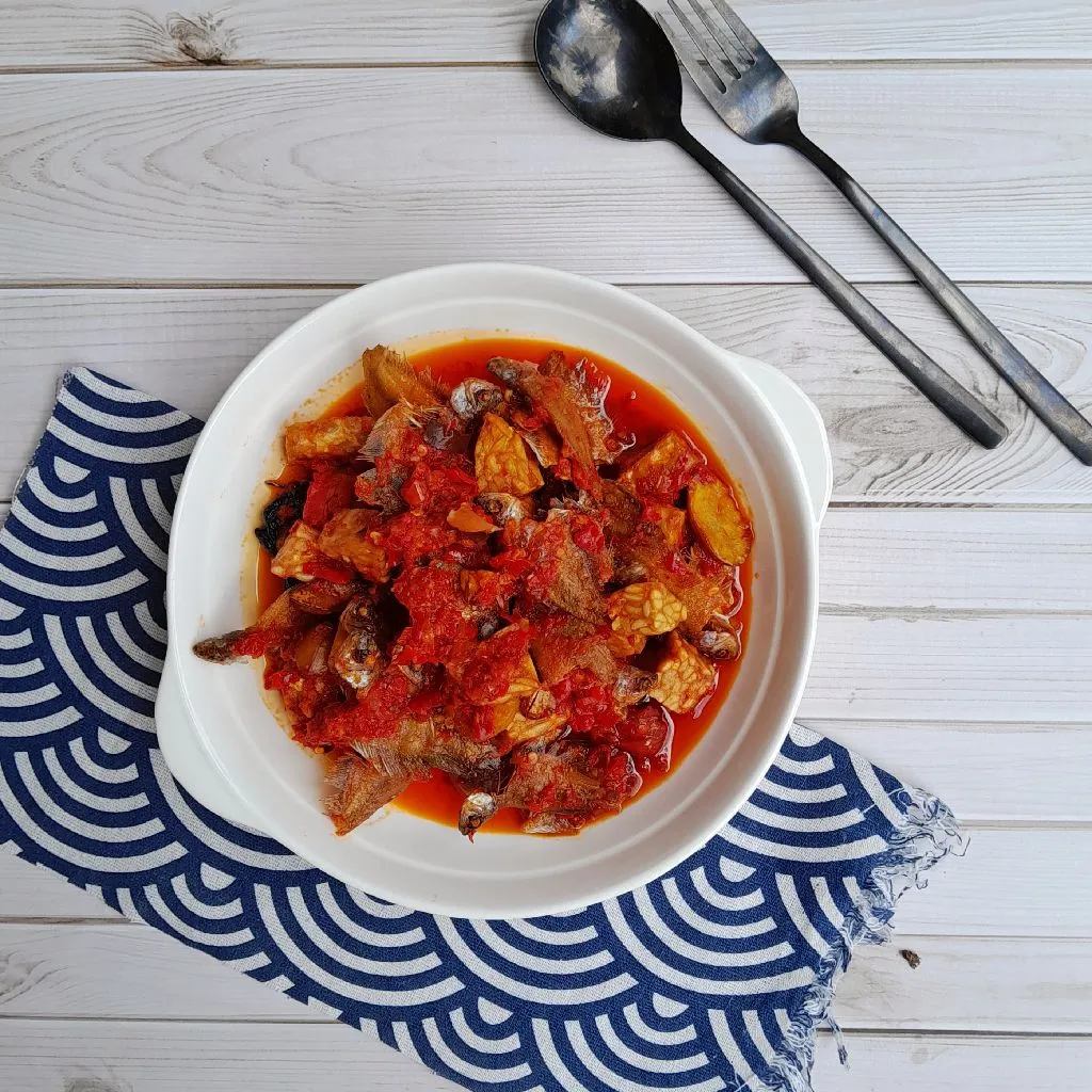 Balado Baby Ikan Sapek Tempe