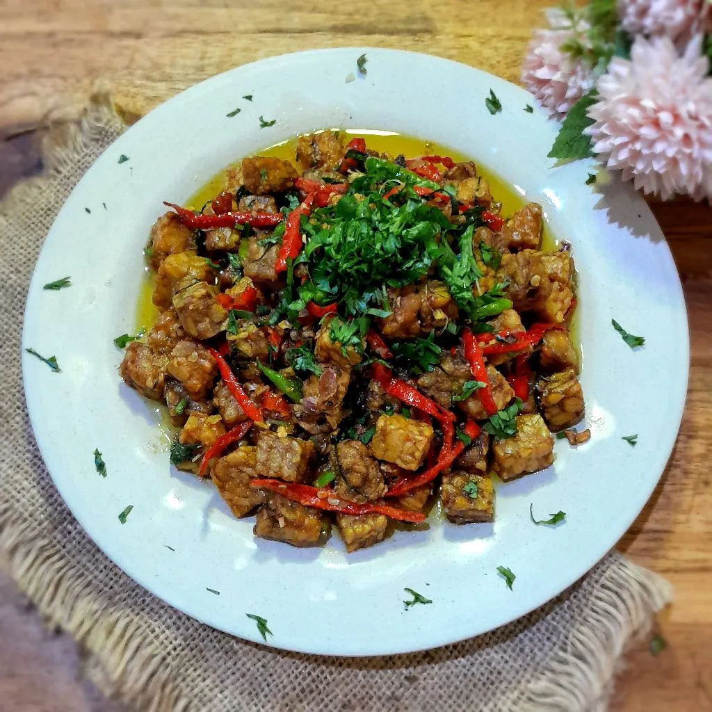 Oseng Tempe Kelapa Gongseng