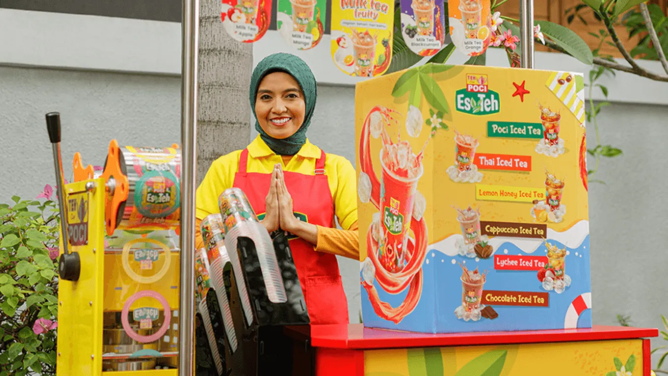 harga franchise es teh poci