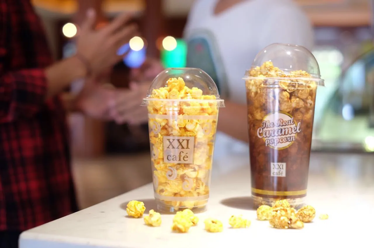 menu best seller popcorn caramel xxi cafe