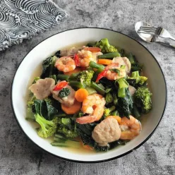 Cah Brokoli Udang Bakso