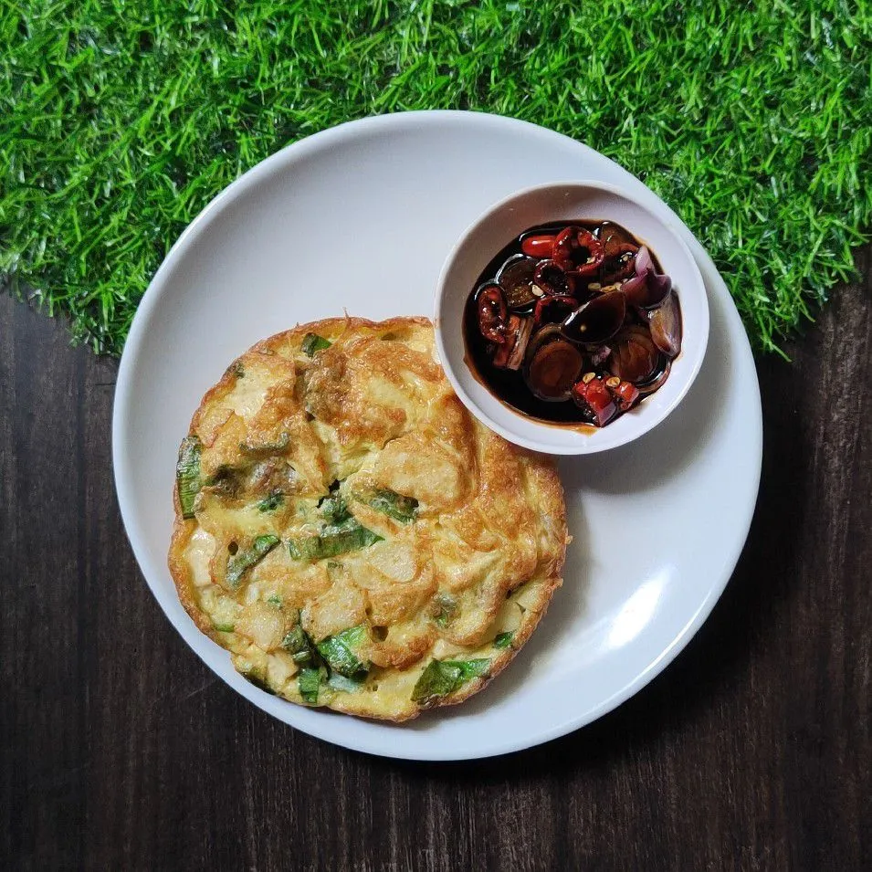 Tahu Telur Praktis dan Sambal Kecap