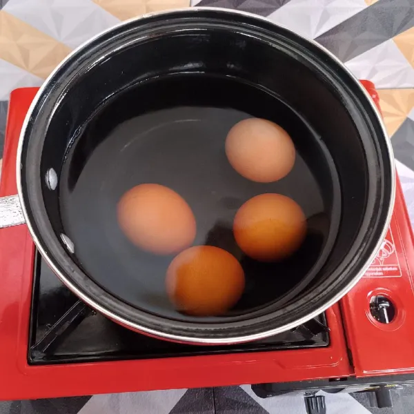 Rebus telur kurang lebih 10 menit.
