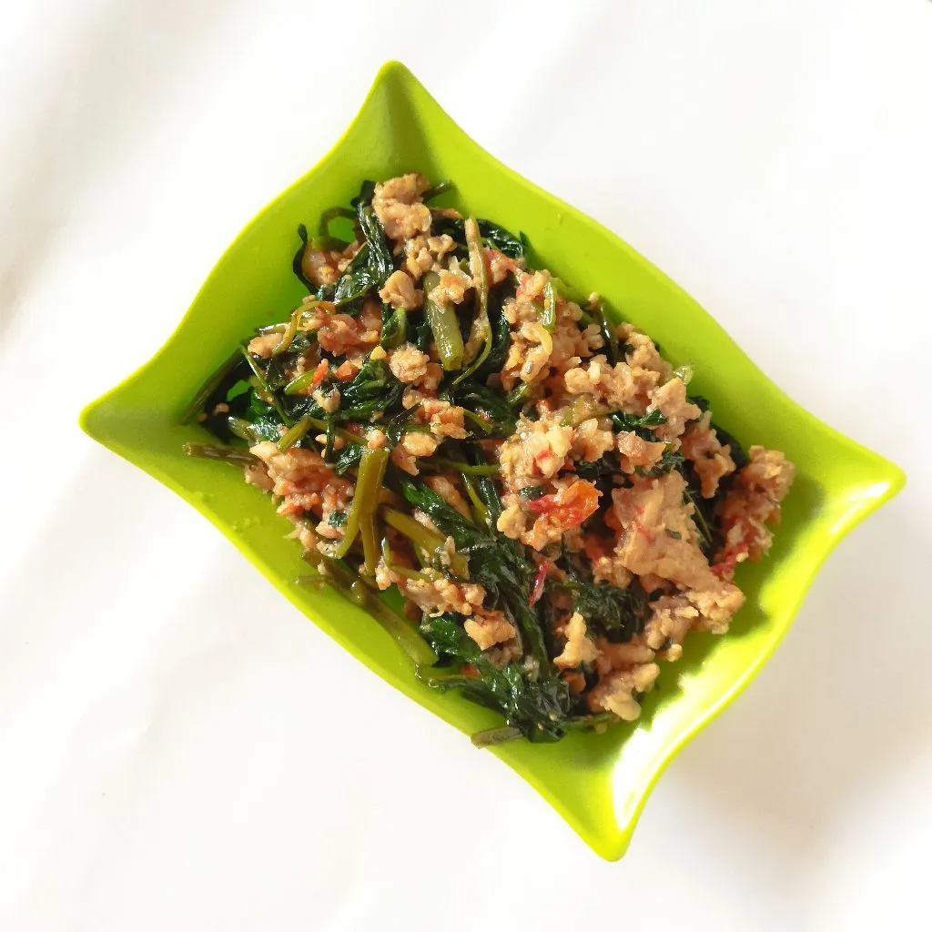 Tumis Kangkung Tempe Penyet