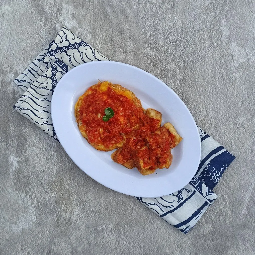 Sambel Telur Ceplok Dan Tahu