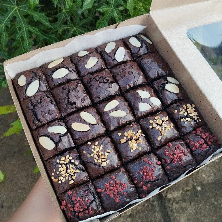 Chewy brownies sekat