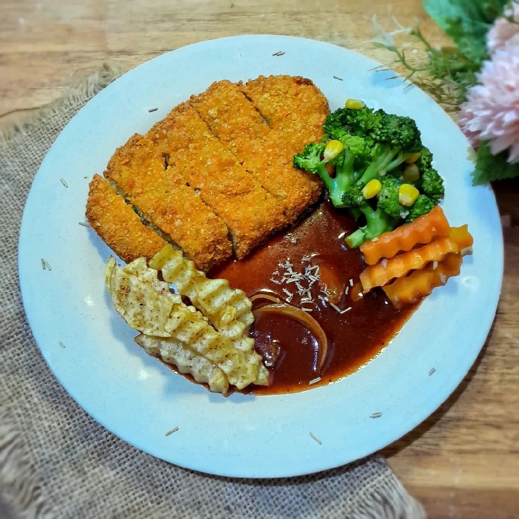 Resep Steak Ayam Krispi Rumahan Sederhana Rumahan Di Yummy App